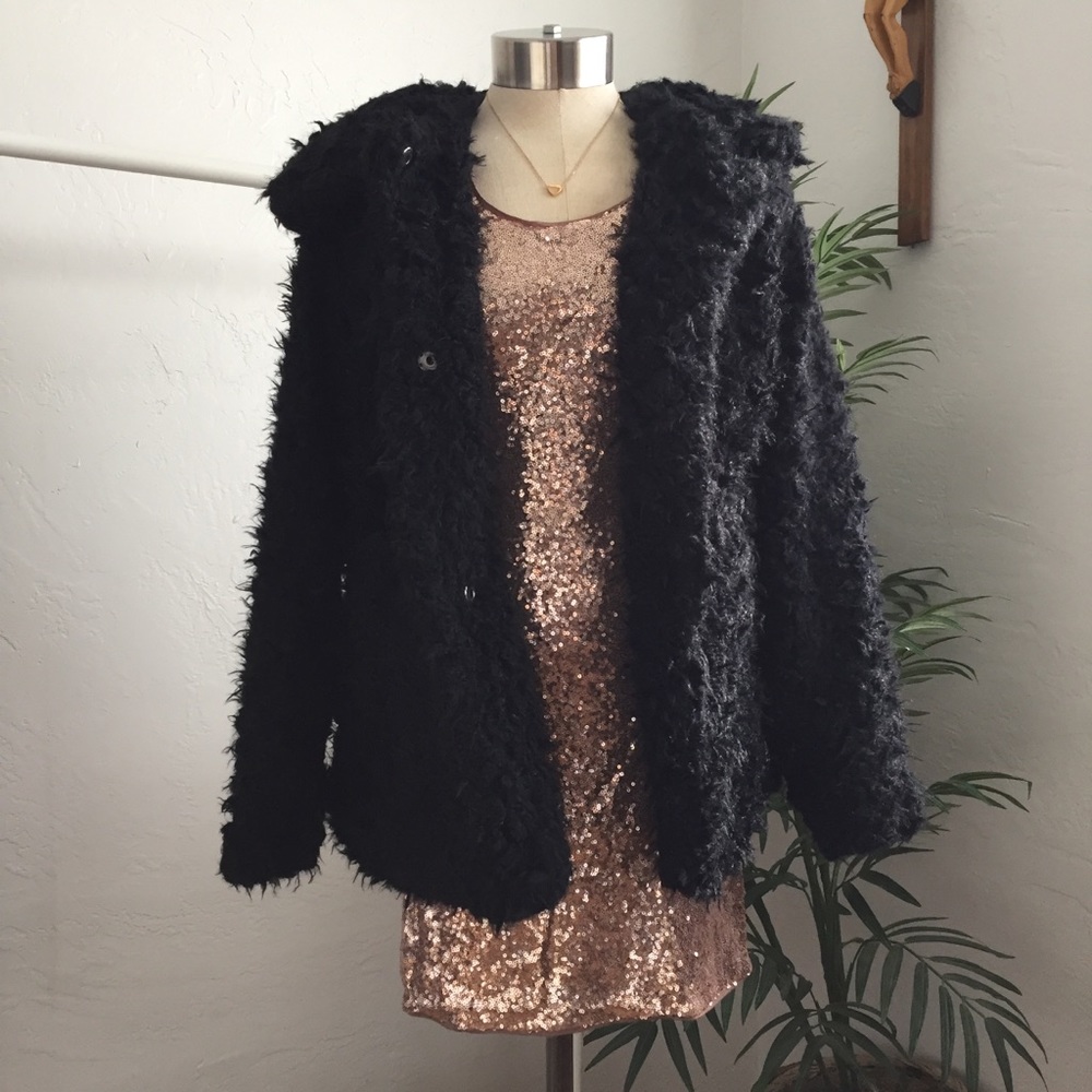 NWT Gold Sequin Mini Dress - Picture 3 of 3